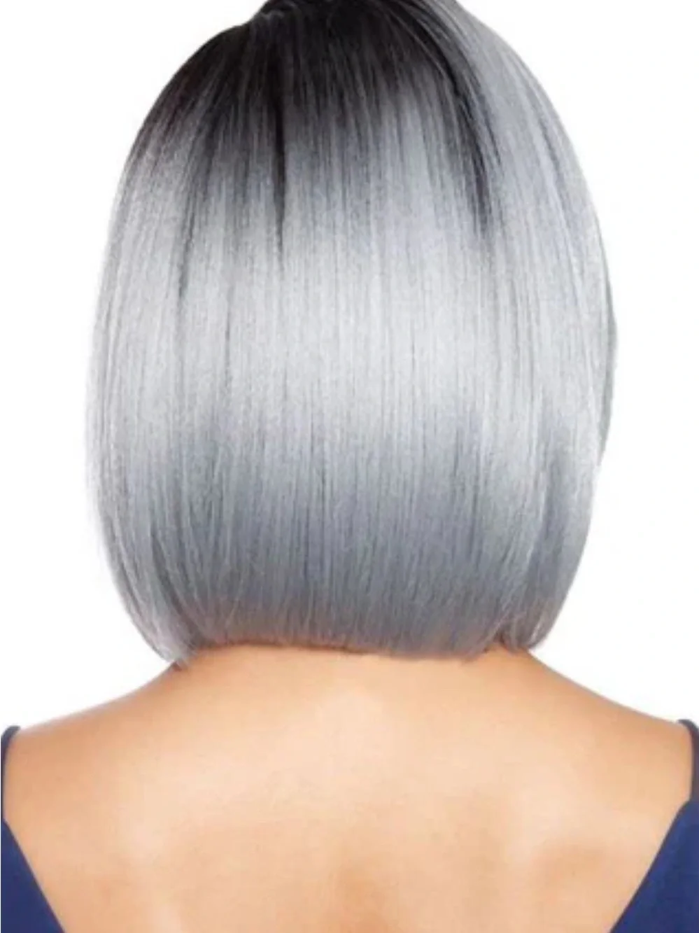 Mane Concept Melanin Queen Pluto SR2/Misty Gray Lace Front Wig EUC Rare Color